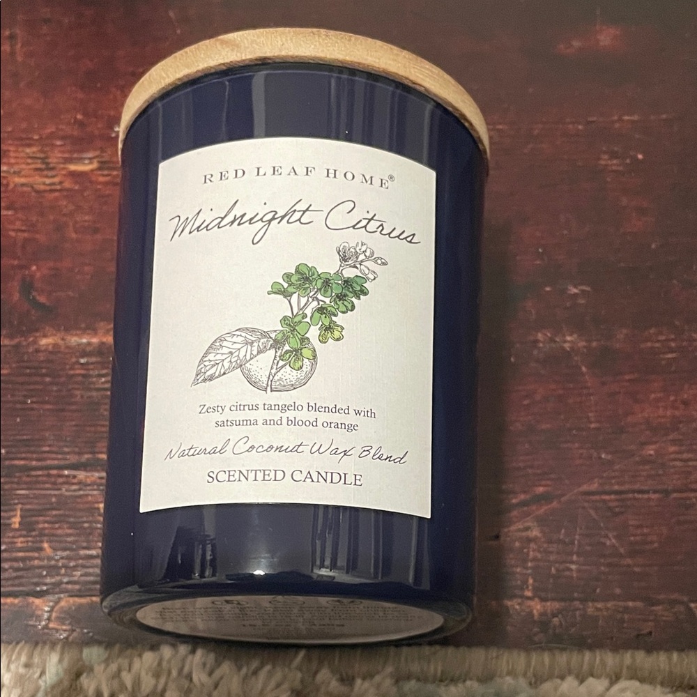 Midnight Citrus Scented Candle - Blue